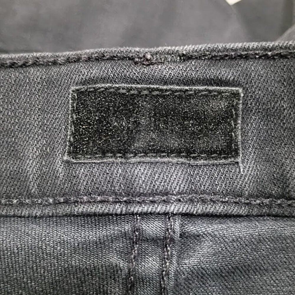 Mother Insider Crop Black Jeans Wash Size 27  Denim Mid-Rise Raw Hem - Picture 15 of 15
